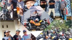 Halal Bihalal Gerombolan Trail Tua Lampung Meriahkan Pekon Rintis Tanggamus