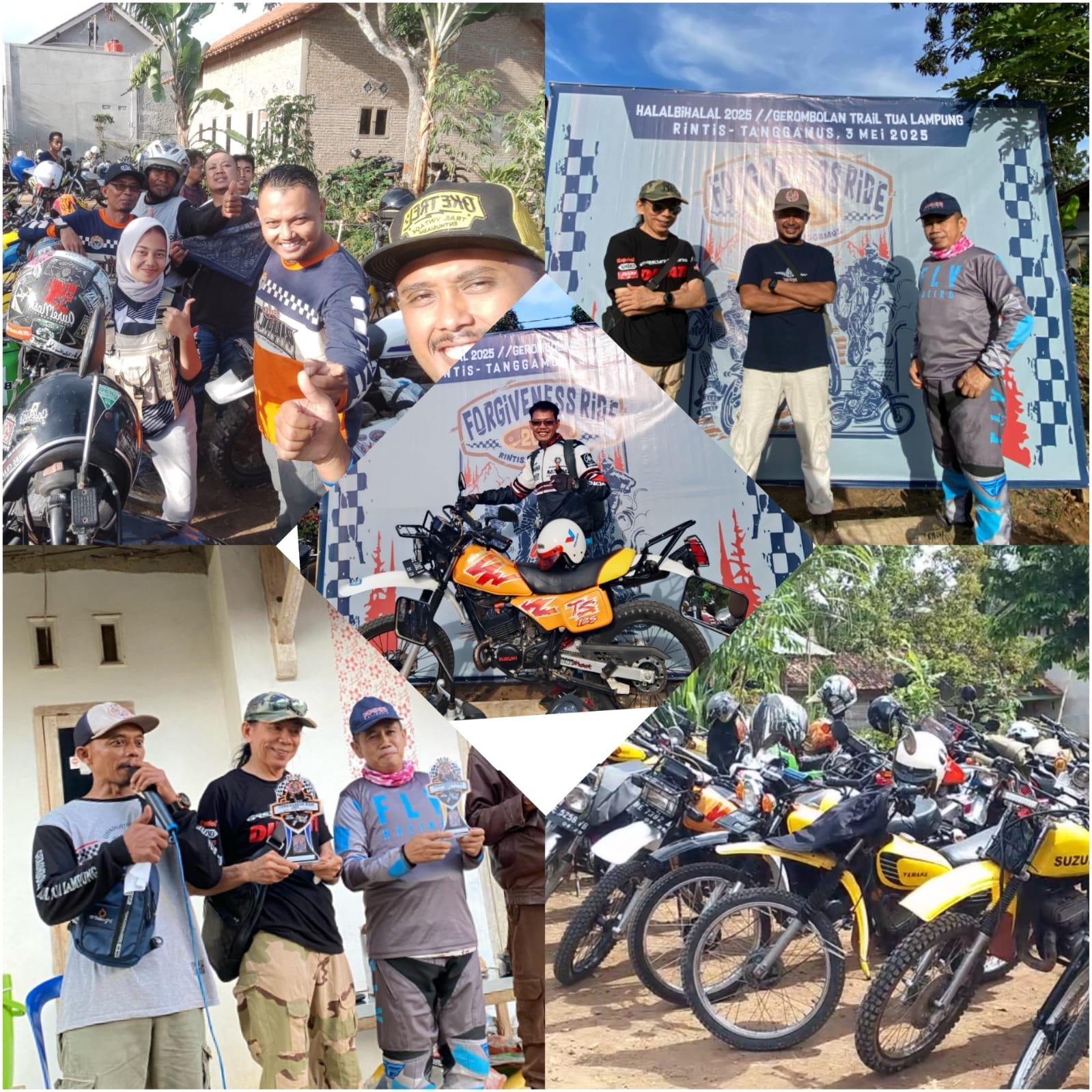 Halal Bihalal Gerombolan Trail Tua Lampung Meriahkan Pekon Rintis Tanggamus
